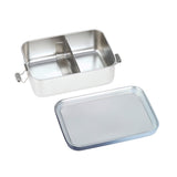 Lassig Stainless Steel Lunchbox - Solid Dark Blue / Light Blue