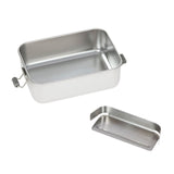 Lassig Stainless Steel Lunchbox - Solid Dark Blue / Light Blue