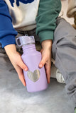 Lassig Stainless Steel Bottle 500ml - Little Gang Heart Lilac