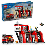 Lego Fire Station With Fire Truck 60414 Building Set - 843pcs