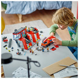 Lego Fire Station With Fire Truck 60414 Building Set - 843pcs