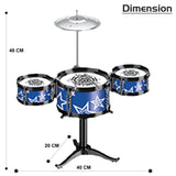 Little Story Kids Drum Set Musical Instrument - Blue