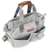 Little Story Quilted Diaper Bag with Pacifier Pouch - Grey