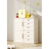 Little Angel Baby Storage Rack Nursery Organizer Cabinet With Drawers And Shelves - Beige