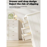Little Angel Baby Storage Rack Nursery Organizer Cabinet With Drawers And Shelves - Beige