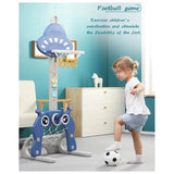 Little Angel Kids Basketball, Football And Golf Playset - Blue