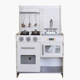 Little Angel Kids Wooden Cooking  Kitchen Set – White