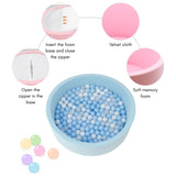 Little Angel Soft Foam Ball Pit Baby Playpen & Ball Pool, 200 Balls - Blue