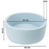 Little Angel Soft Foam Ball Pit Baby Playpen & Ball Pool, 200 Balls - Blue