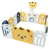 Little Angel Baby Playpen Toddler Play Yard With Hoop - Yellow
