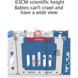 Little Angel Foldable Baby Playpen With Fence For Indoor - Pink