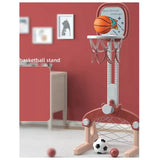 Little Angel 2-In-1 Basketball And Football Playset - Red