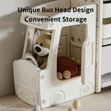 Little Angel Kid Toys Organizer Nursery Storage Rack With Bins And Shelves - White