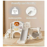 Little Angel Kids Playhouse With Slide - Coffee