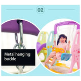 Little Angel Kids Slide And Swing 3-In-1 Activity Playset - Colorful