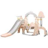 Little Angel Kids Slide And Swing 3-In-1 Activity Playset - Pink