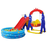 Little Angel Kids Slide And Swing 3-In-1 Activity Playset
