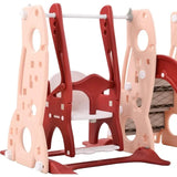 Little Angel Kids Slide, Swing, Basketball And Football - Pink