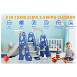 Little Angel Kids Toys Slide & Swing - Blue