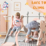 Little Angel Kids Toys Slide & Swing - Pink