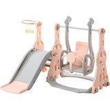 Little Angel Kids Toys Slide & Swing - Pink