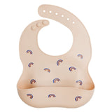 Little Angel Baby Silicone Bib – Cherry & Rainbow (Set of 2)