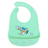 Little Angel Baby Silicone Bib – Rainbow & Airplane (Set of 2)