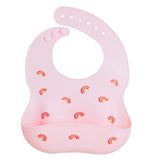 Little Angel Baby Silicone Bib – Rainbow & Stars (Set of 2)
