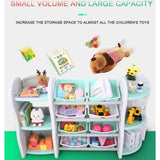 Little Angel Toy Storage Organizer With Multiple Shelves And Bins