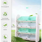 Little Angel Toy Storage Organizer With Bins For Kids Room - Green