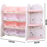 Little Angel Toy Storage Organizer With Side Shelf - Pink