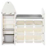 Little Angel Toys Organizer Cabinet With 14 Bins & Hook - White