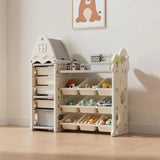 Little Angel Toys Organizer Cabinet With 14 Bins & Hook - White