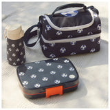 Little IA Football Stainless Steel Bento Box 3 Compartments - Dark Blue