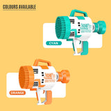 Little Story 108 Holes Bubble Machine Gun With Light- Cyan