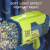 Little Story 132 Holes Bubble Machine Gun With Light- Green