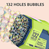 Little Story 132 Holes Bubble Machine Gun With Light- Green