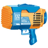 Little Story 132 Holes Bubble Machine Gun With Light- Orange
