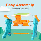 Little Story Double Sided 2-In-1 Blocks Table And Magnetic Learning Board With Chair