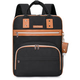 Little Story 2-In-1 Diaper Bag with Sanitizer Bottle Keychain & Stroller Hooks - Black