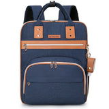 Little Story 2-In-1 Diaper Bag with Sanitizer Bottle Keychain & Stroller Hooks - Blue
