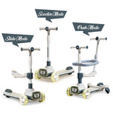 Little Story Kids Scooter With Ride On And Push Handle - Grey