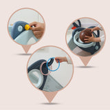 Little Story 3-In-1 Baby Slide With Basketball And Ring Game - Blue