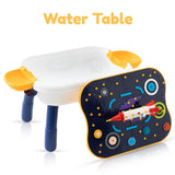 Little Story 4-In-1 Block Activity Table With Blocks - Blue