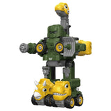 Little Story Kids Toy 5-in-1 Dinosaur Robot Transformation Vehicle - Green
