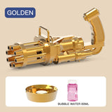Little Story 8 Holes Bubble Machine Kids Gun - Golden