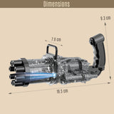 Little Story 8 Holes Bubble Machine Kids Gun - Shiny Black