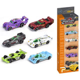 Little Story Alloy Glide Racer Toy Car (6Pcs) - Multicolor