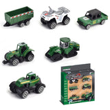 Little Story Alloy Sliding Farmer'S Vehicle (6Pcs) - Multicolor
