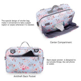 Little Story Floral Baby Diaper Changing Clutch Kit - Grey
